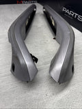01-06 BMW E46 M3 Brushed Aluminum/Grey Door Trim Armrests Front