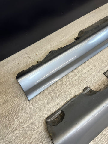 01-06 BMW E46 M3 Rocker Panel Side Skirts OEM Silver Grey