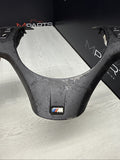 08-13 BMW E90 E92 E93 M3 Steering Wheel Trim Cover Black + Buttons *Peeling*