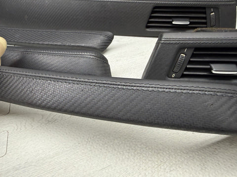 08-11 BMW E90 M3 Sedan Interior Trim Set Carbon Leather OEM