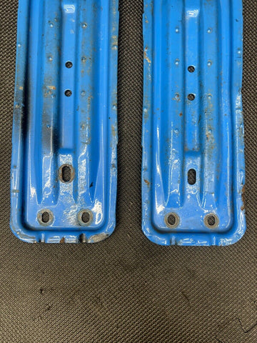 01-13 BMW E46 E90 E92 E93 M3 Genuine MIDPIPE EXHAUST BRACKET SUPPORT PLATES BLUE