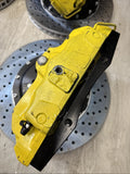 AS IS Set 01-06 BMW E46 M3 BREMBO Big Brake Kit Yellow Calipers Rotors Plug Play