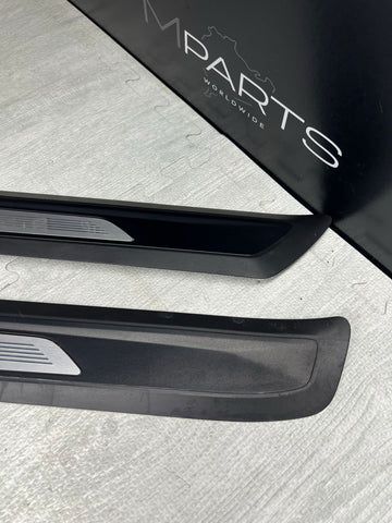 15-20 BMW F82 F83 M4 DOOR SILLS SCUFF PLATES TRIMS COVERS PAIR