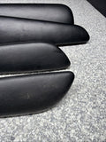 01-06 BMW E46 M3 Convertible Door Upper Arm Rest Armrest Pads Black