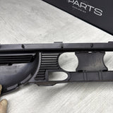 01-06 BMW E46 CONVERTIBLE REAR SEAT ROLLOVER BAR TRIM COVER 8204279 OEM BLACK