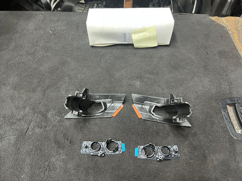 12-19 BMW F33 F36 FRONT BUMPER COVER WASHERS SENSORS KIT HOLDERS OEM 51117387126
