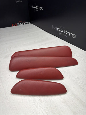 01-06 BMW OEM E46 M3 Coupe Trim Armrest Pads Set Black 8238622 *Notes*