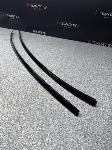 GENUINE 15-20 BMW F82 M4 COUPE ROOF MOLDINGS RACK TRIMS BLACK 7285925