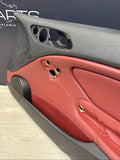 01-06 BMW E46 M3 FRONT RIGHT PASSENGER SIDE DOOR PANEL CARD IMOLA RED OEM