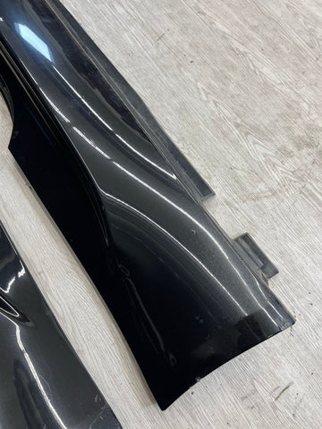 06-10 BMW E63 E64 M6 Side Skirts Rocker Panels Black Sapphire OEM