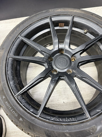 Rohana Wheels Rims RF2 RF02 5x120 BMW 19x8.5 ET33 19x9.5 ET35 Matte Black Set