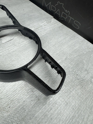 Real Carbon Steering Wheel Bezel For Porsche 911 991 GT3 RS GTS Carrera 2016-18