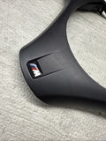 08-13 BMW E90 E92 E93 M3 Lower Steering Wheel Trim Cover Plate Black + Buttons