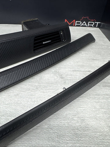 08-13 BMW E92 E93 M3 Interior Trim Set Carbon Leather OEM Genuine *Notes*