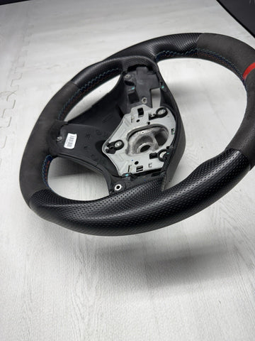 BMW 08-13 E90 E92 E93 M3 DCT Flatbottom Steering Wheel Rewrapped