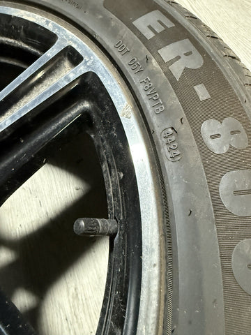 18” 2024 2025 FORD MUSTANG 18x8 5 SPOKE WHEEL RIM OEM Black PR3C1007AA *DENT