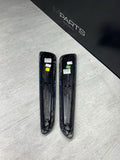 BMW E46 325 330 M3 Front Door Upper Armrest Pads Nappa Black