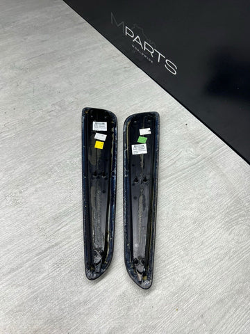 BMW E46 325 330 M3 Front Door Upper Armrest Pads Nappa Black