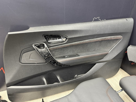 19-21 BMW F87 M2 Coupe Competition Interior Seats & Panels Black Red Stitching