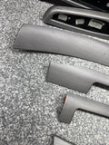 01-06 BMW E46 M3 Convertible Interior Armrests Trim Set Brushed Aluminum *1 Tab