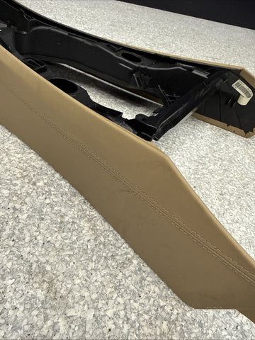 08-13 BMW E90 E92 E93 M3 Front Center Console Armrest Extended Leather Bamboo