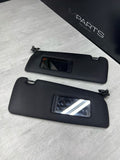 11-16 OEM BMW F10 535 M5 Interior Sun Visors Anthracite Black Alcantara