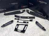 01-06 BMW E46 M3 Convertible Interior Armrests Trim Set Brushed Aluminum *Notes*