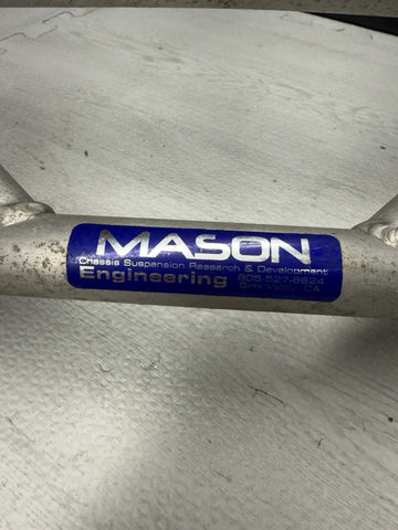 01-06 BMW E46 M3 Shock Tower Strut Brace Center Beam Bar Set MASON ENGINEERING