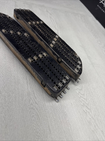 01-06 BMW E46 M3 Fender Vent Grilles Grills Trims Chrome OEM Clean Emblems