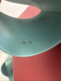 Salvatore Ferragamo Turquoise Blue Groove 17 Pools Slide Sandals Size 10 M