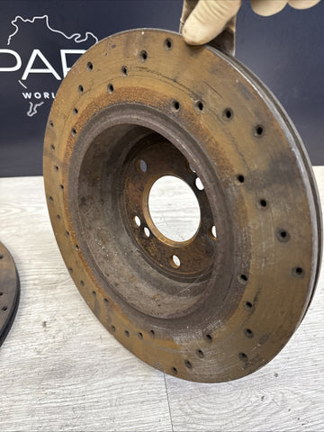 BMW 01-06 E46 M3 Rear Discs Brake Rotors Drilled
