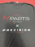 Mpartsworldwide X Precision Tee T Shirt T-Shirt 2025 Black Back to 90s Medium M