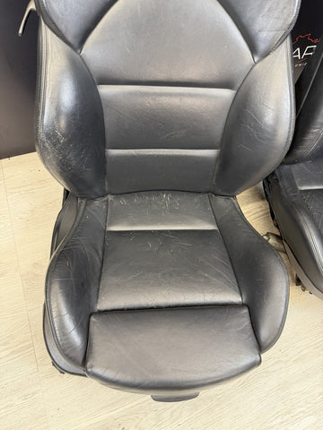 01-06 BMW E46 M3 Coupe Interior Front Seats Black Non Heated Powered *Notes*