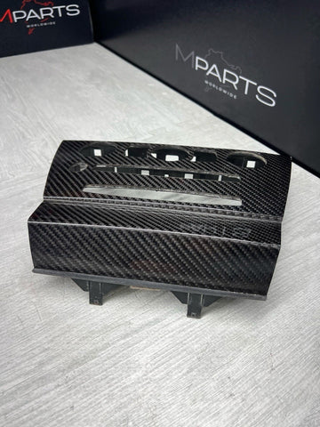 BMW Radio HVAC Climate Control Center Trim 5 Series E60 M5 OEM Carbon Fiber