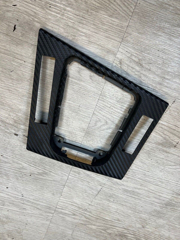 01-06 BMW E46 M3 Center Consoler Shifter Trim Bezel Carbon Fiber Wrapped