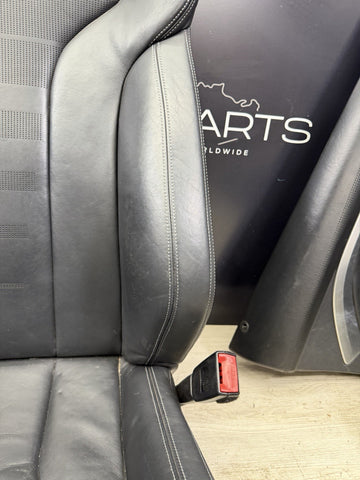 BMW 15-20 F82 M4 Coupe Merino Black Leather Seats & Panels Set