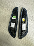 BMW E46 325 330 M3 Convertible Rear Black Upper Armrest Pads 7894431 7894432