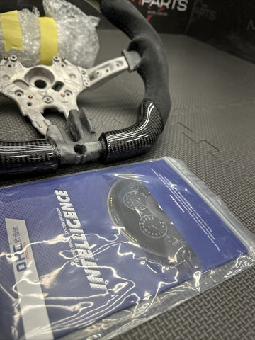 15-20 BMW F80 F82 F83 M3 M4 OHC Carbon fiber Steering Wheel Manual DCT Led