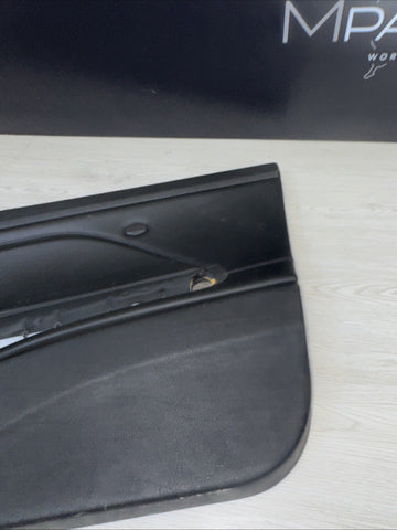 01-06 BMW E46 M3 PASSENGER RIGHT SIDE DOOR PANEL CARD BLACK OEM