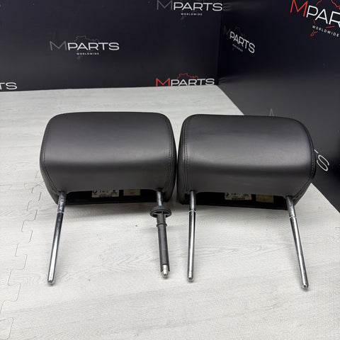 2001-2006 BMW E46 M3 Convertible Black Rear Headrests Head Rests Pair 64k Miles