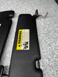 07-13 BMW E93 CONVERTIBLE 328I 335I M3 Left & Right Sun Visor Pair Black OEM