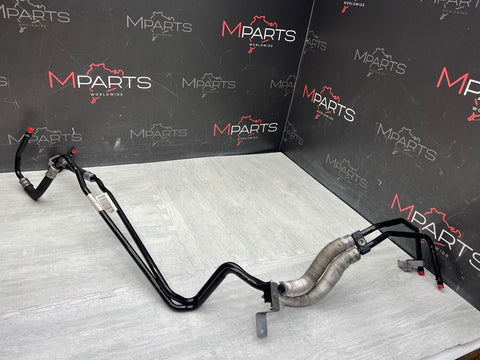 08-13 BMW E90 E92 E93 M3 S65 DCT Transmission Oil Cooler Lines 2283585