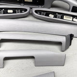 01-06 BMW E46 M3 Coupe Interior Armrests Trim Set Brushed Aluminum *Tab*