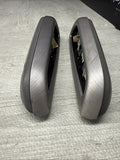 01-06 BMW OEM E46 M3 Convertible Brushed Aluminum/Grey Trims Armrests Rear Pair