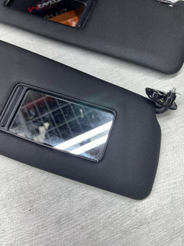 11-16 OEM BMW F10 535 M5 Interior Sun Visors Anthracite Black Alcantara