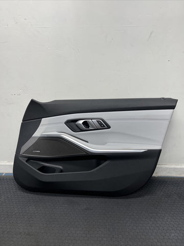 BMW 21-24 G80 M3 Sedan OEM Front Right Passenger Door Card Panel Silverstone