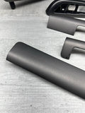 01-06 BMW E46 M3 Convertible Interior Armrests Trim Set Titan Shadow Grey
