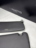 BMW 94-99 E36 M3 Black Sun Visors Sunvisors Pair OEM *Notes*
