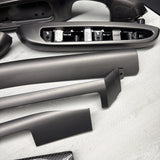 01-06 BMW E46 M3 Coupe Interior Armrests Trim Set Titan Shadow Black *Notes*