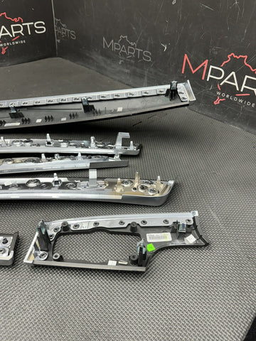 2011-2016 BMW F10 550 M5 Dashboard Trim Set Dark Fine Line Anthracite